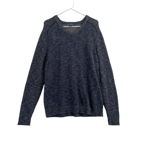 Tommy Bahama Wool Blend Reversible Long Sleeve Sweater Men's‎ Size Large Gray - Picture 1 of 8